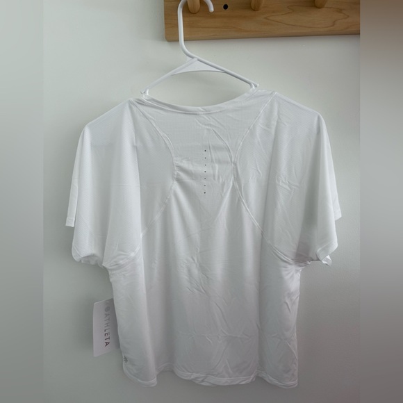Athleta Grid Knit Tee NWT Medium - Picture 5 of 5